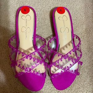 Jessica Simpson pink brand new sandals size 6